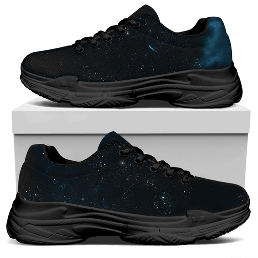 Deep Space Print Black Chunky Shoes