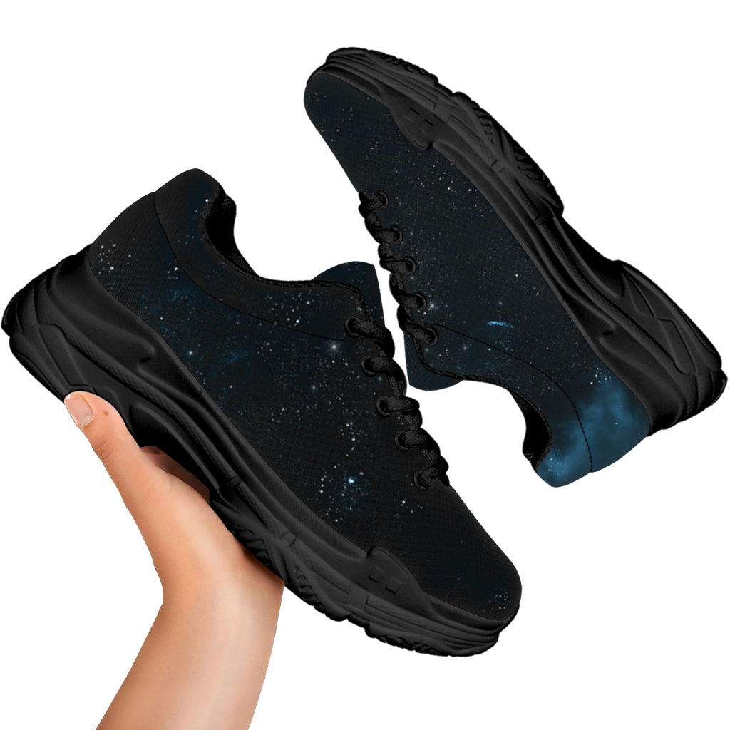 Deep Space Print Black Chunky Shoes