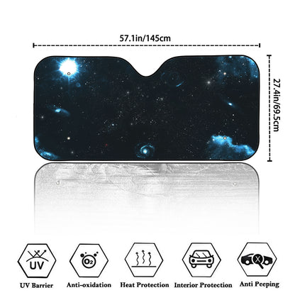 Deep Space Print Car Windshield Sun Shade