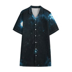 Deep Space Print Cotton Hawaiian Shirt