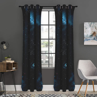 Deep Space Print Curtain