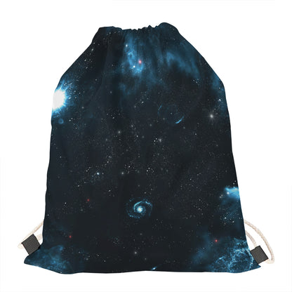 Deep Space Print Drawstring Bag