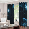 Deep Space Print Extra Wide Grommet Curtains