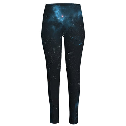 Deep Space Print High-Waisted Pocket Leggings