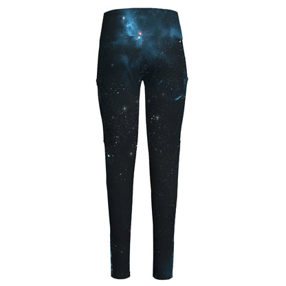 Deep Space Print High-Waisted Pocket Leggings