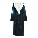 Deep Space Print Hooded Bathrobe