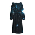 Deep Space Print Hooded Bathrobe
