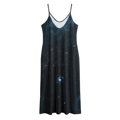 Deep Space Print Jersey Midi Cami Dress