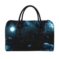 Deep Space Print Leather Duffel Bag