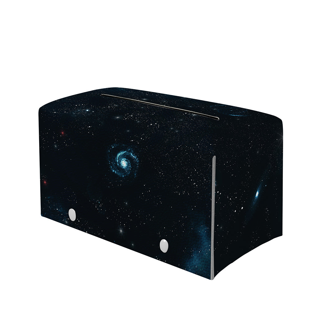 Deep Space Print Leather Tissue Box Cover