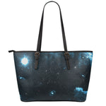 Deep Space Print Leather Tote Bag
