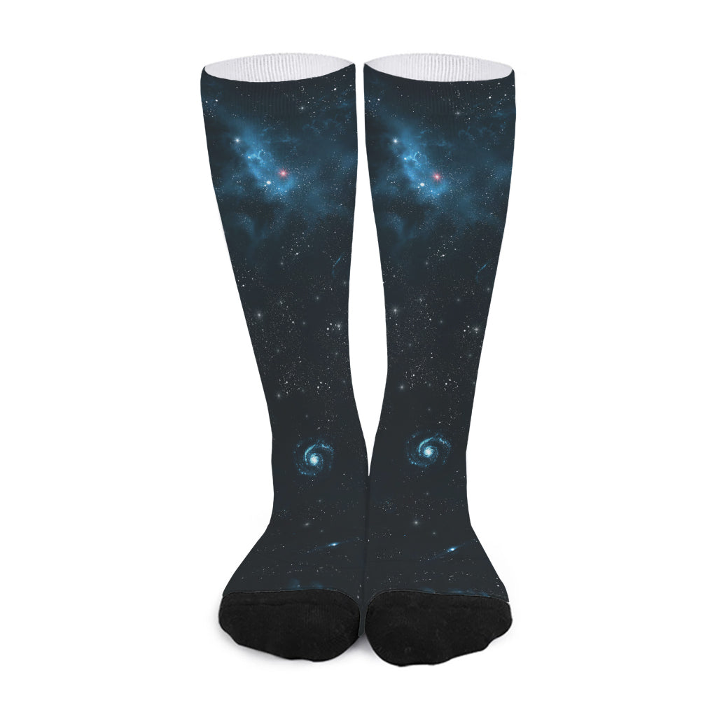 Deep Space Print Long Socks