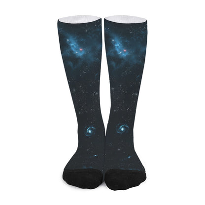 Deep Space Print Long Socks