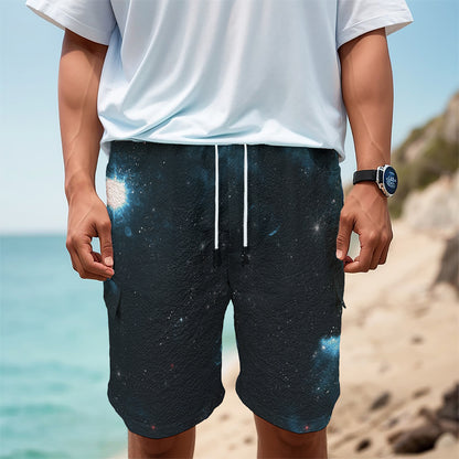 Deep Space Print Men's Cargo Shorts