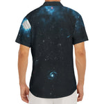 Deep Space Print Men's Deep V-Neck Shirt