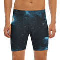 Deep Space Print Men's Long Boxer Briefs