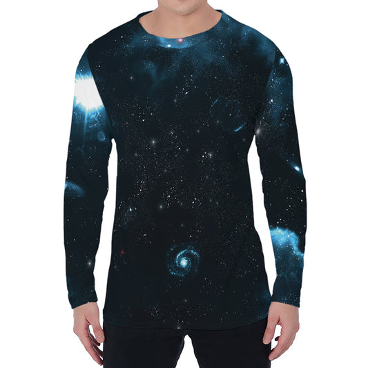 Deep Space Print Men's Long Sleeve T-Shirt