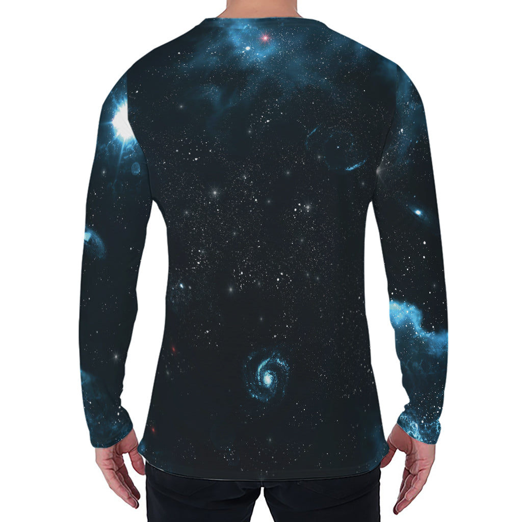 Deep Space Print Men's Long Sleeve T-Shirt