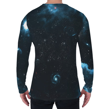 Deep Space Print Men's Long Sleeve T-Shirt