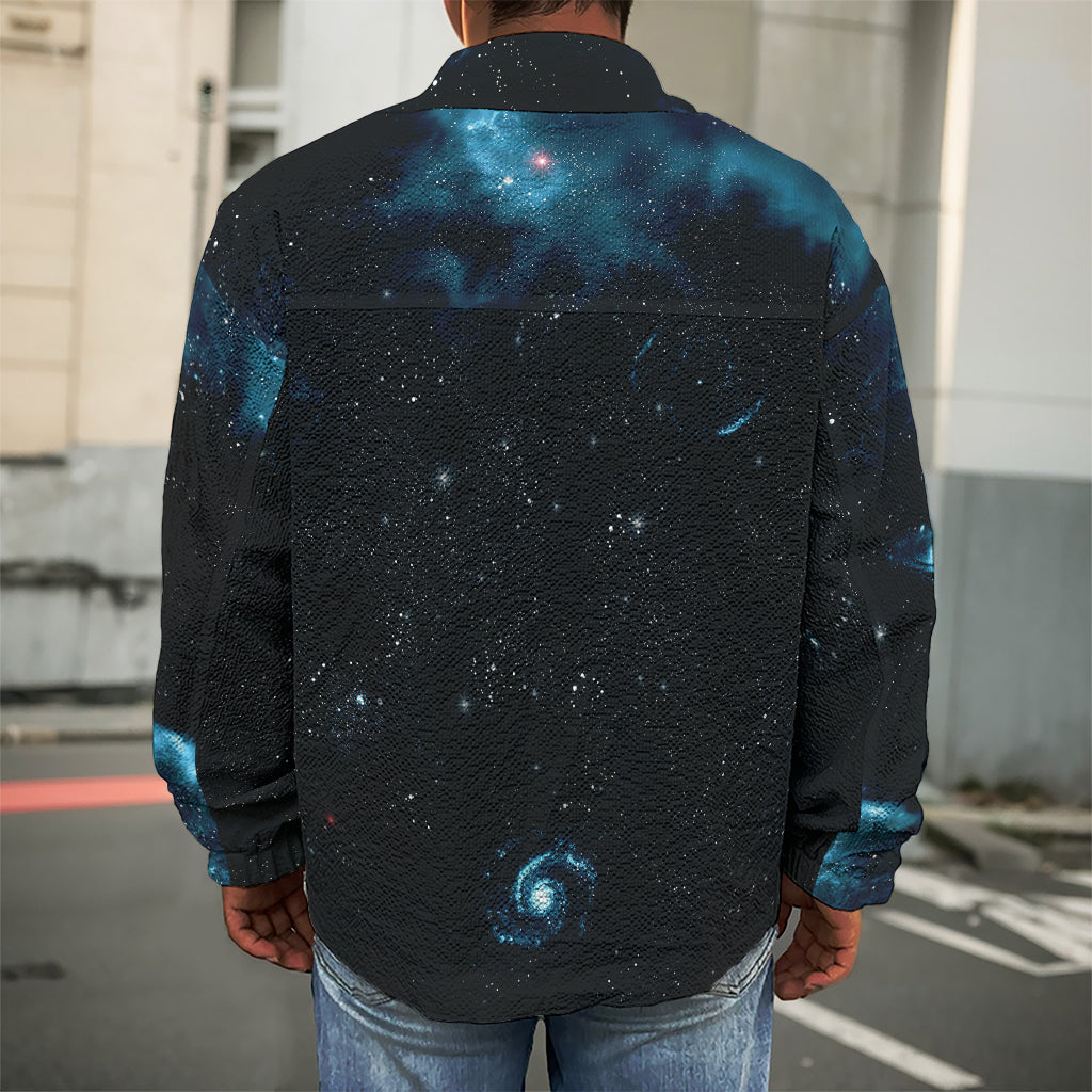 Deep Space Print Men's Shirt Jacket