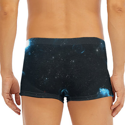 Deep Space Print Men's Short Boxer Briefs