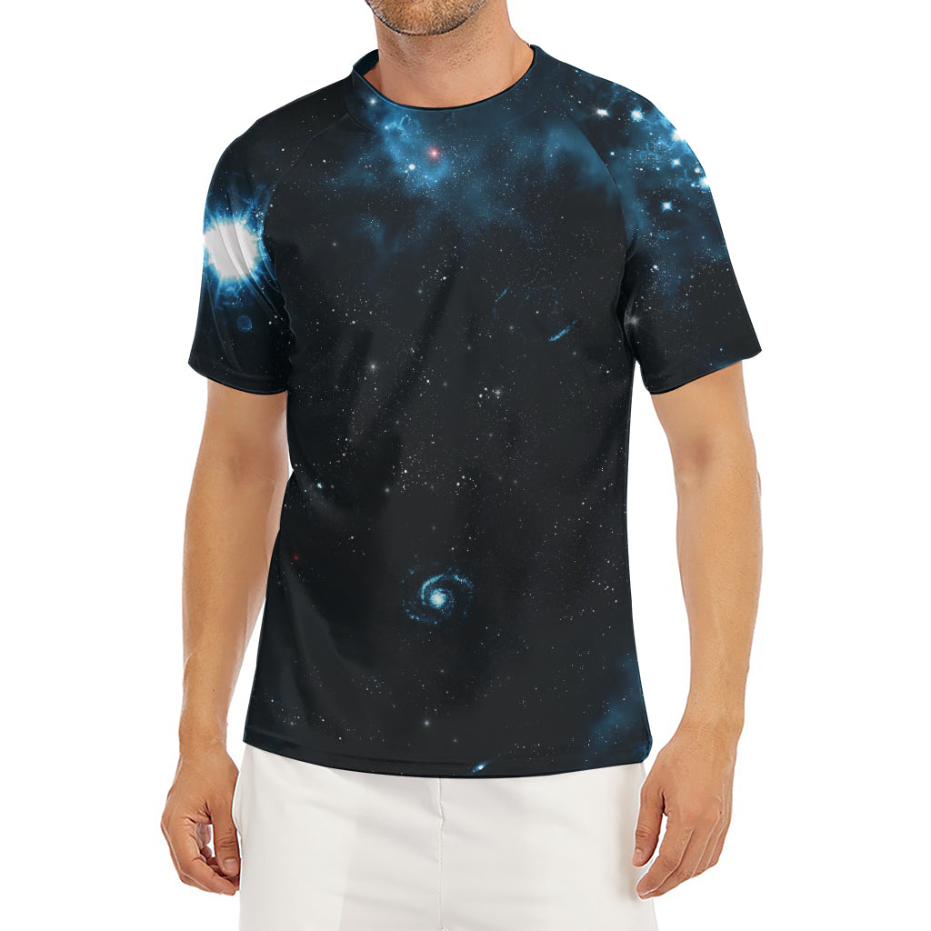 Deep Space Print Men's Short Sleeve Rash Guard