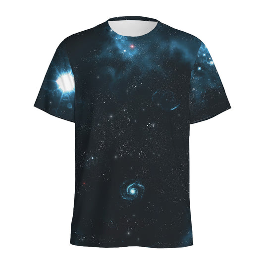 Deep Space Print Men's Sports T-Shirt