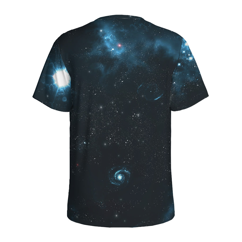 Deep Space Print Men's Sports T-Shirt