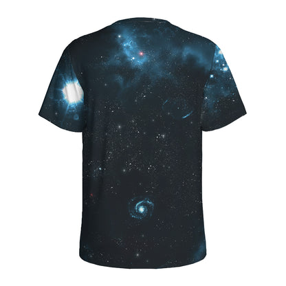 Deep Space Print Men's Sports T-Shirt