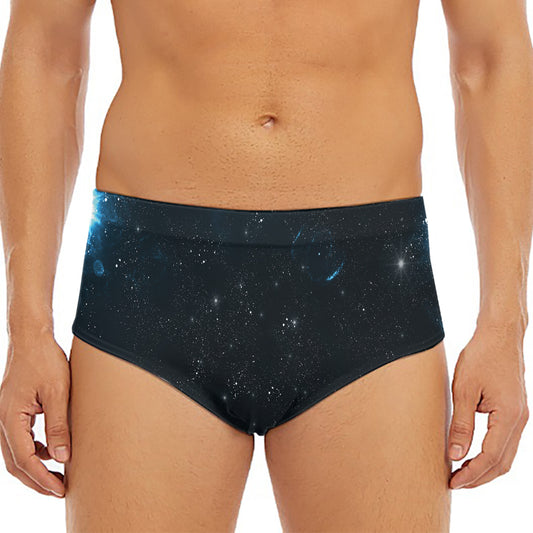 Deep Space Print Men's Triangle Swim Briefs