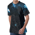 Deep Space Print Men's Velvet T-Shirt
