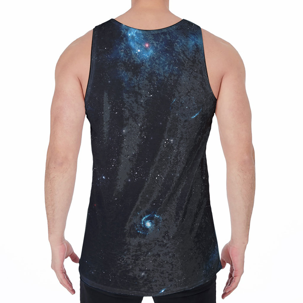 Deep Space Print Men's Velvet Tank Top