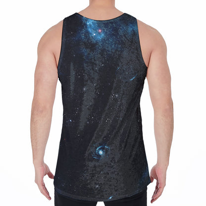 Deep Space Print Men's Velvet Tank Top