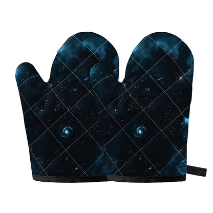 Deep Space Print Oven Mitts