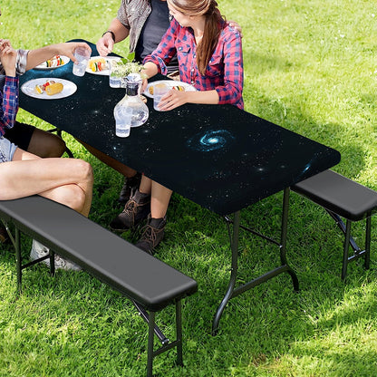 Deep Space Print Picnic Table Cover