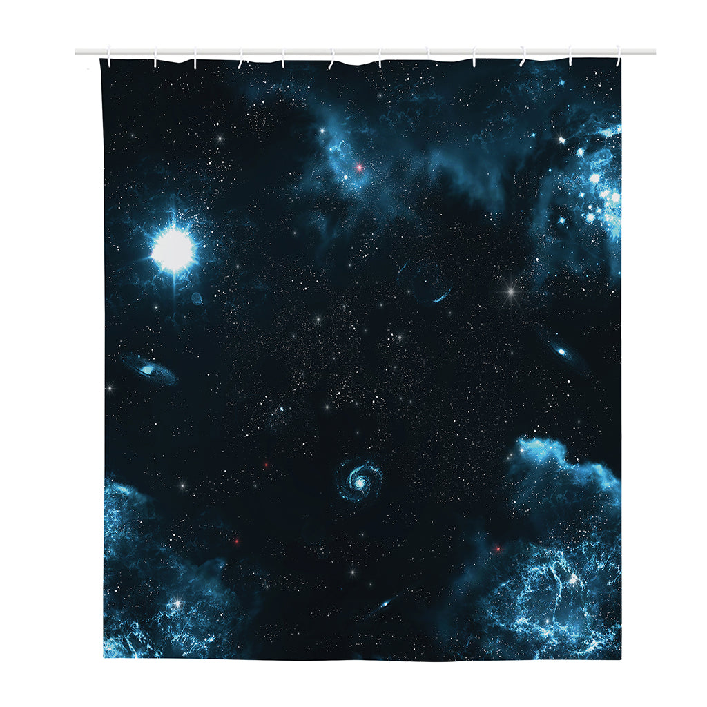 Deep Space Print Polyester Shower Curtain