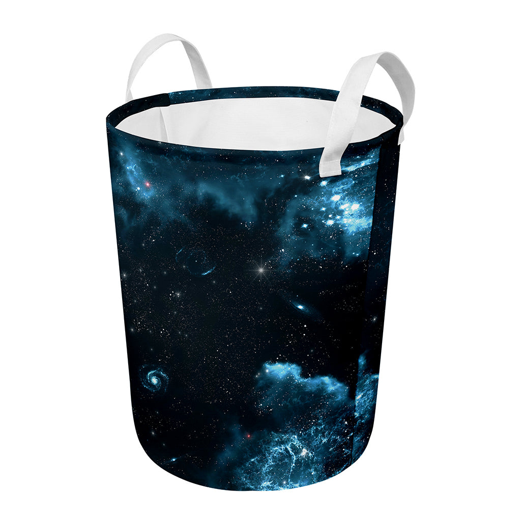 Deep Space Print Round Laundry Basket
