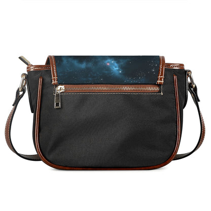 Deep Space Print Saddle Bag