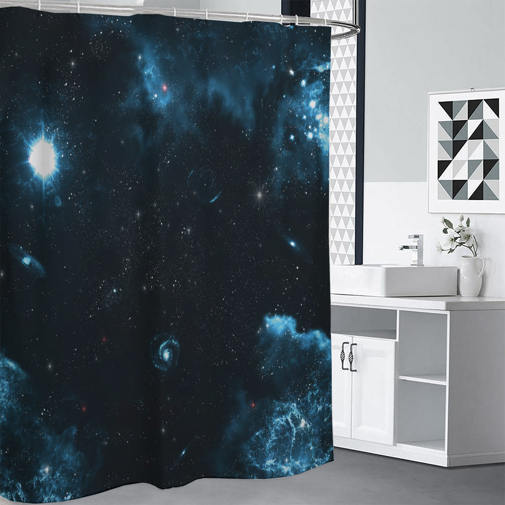 Deep Space Print Shower Curtain