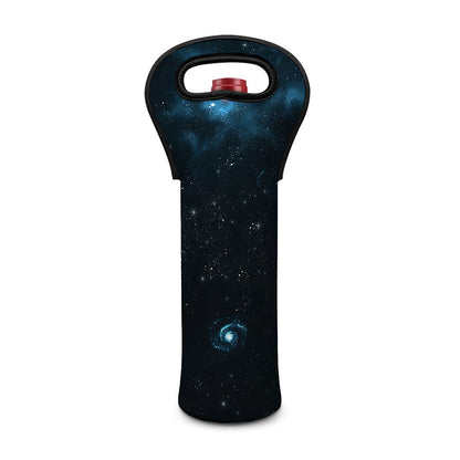 Deep Space Print Single Neoprene Wine Tote
