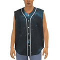 Deep Space Print Sleeveless Baseball Jersey