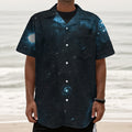 Deep Space Print Textured Short Sleeve Shirt