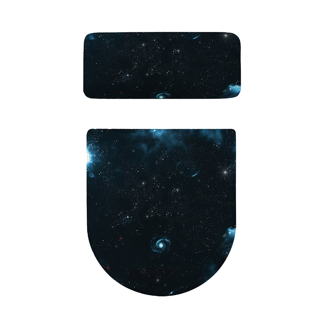 Deep Space Print Toilet Lid And Tank Cover Set