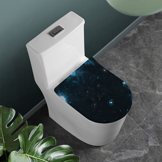 Deep Space Print Toilet Lid Cover