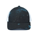 Deep Space Print White Mesh Trucker Cap