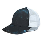 Deep Space Print White Mesh Trucker Cap