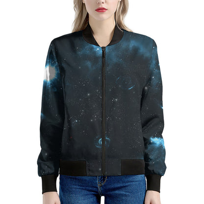 Deep Space Print Women's Bomber Jacket
