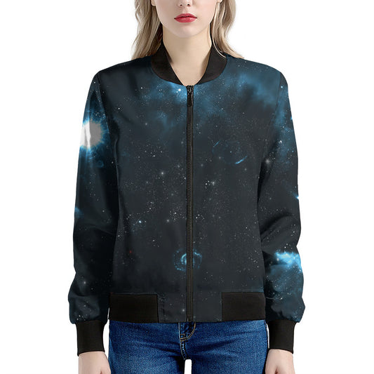 Deep Space Print Women's Bomber Jacket