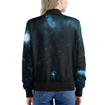 Deep Space Print Women's Bomber Jacket