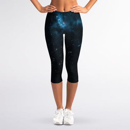 Deep Space Print Women's Capri Leggings